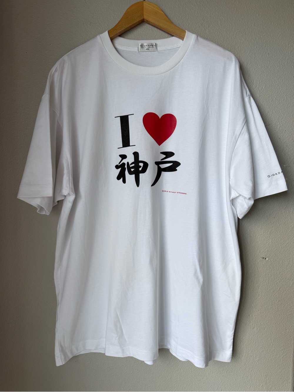 Giordano Quality Apparel Graphic Unisex Cotton T-Shirt Reads I ❤️ Kobe Size XXL